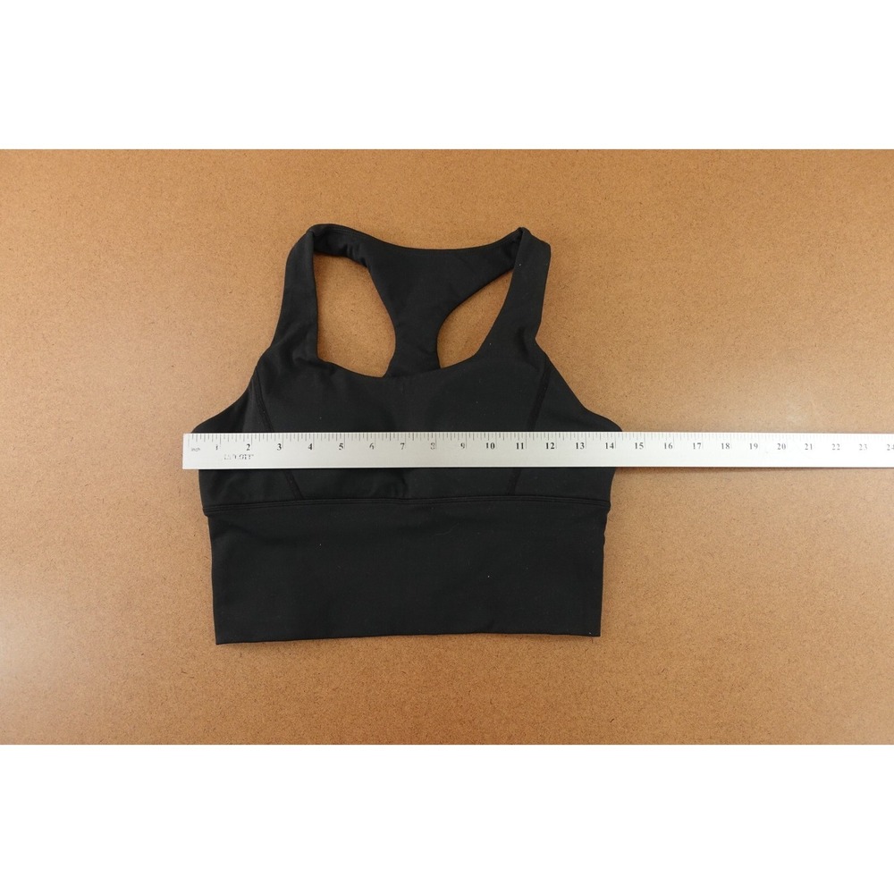 GLAD Womens Size Medium Black Pullover Racerback Sports Bra - Picture 3 of 7